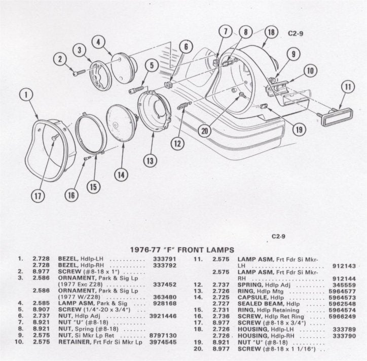 North Georgia Classic Camaro Catalog
